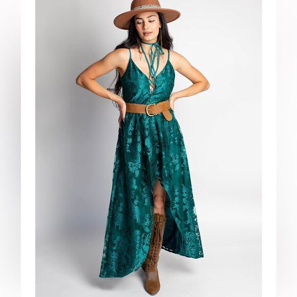 JOYFOLIE HOLLI DRESS IN OCEAN TEAL XL NWT - Picture 7 of 8